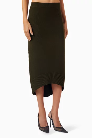 Fitted Midi Skirt in Knit