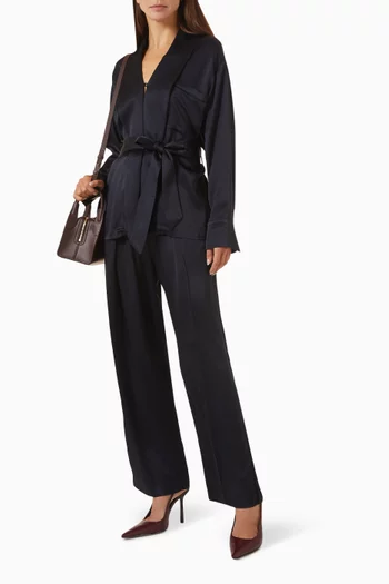 Alba Top in Crepe-back Satin