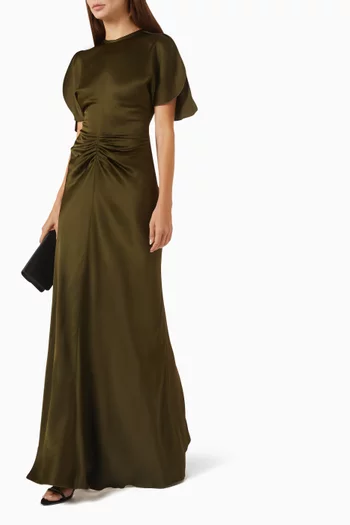 Isabella Gown in Crepe-back Satin