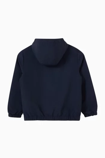 Logo Relaxed Windbreaker in Nylon