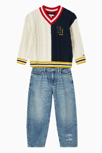 Rugby Cable-knit Sweater
