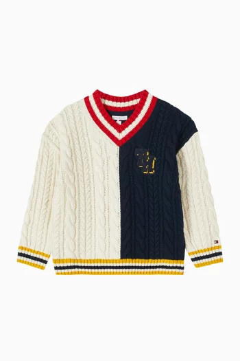 Rugby Cable-knit Sweater