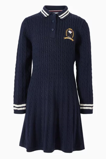 Peanuts Cable Dress in Knit