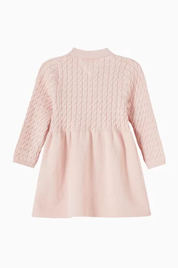 Cable-knit Polo Dress