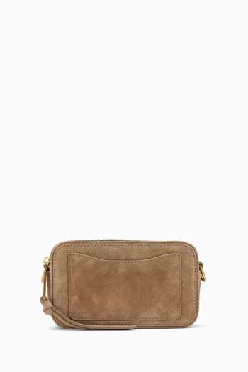 The Snapshot Crossbody Bag in High-pile Suede