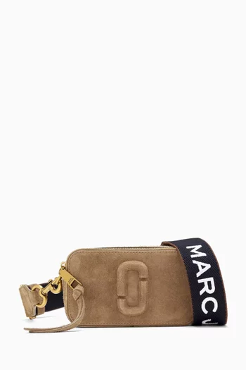 The Snapshot Crossbody Bag in High-pile Suede