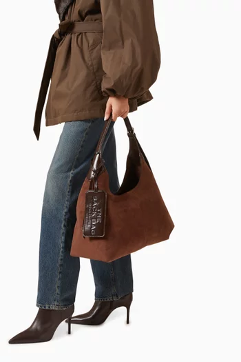 The Belted Sack Bag in Suede