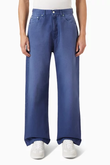 Workwear Washed Jeans in Denim