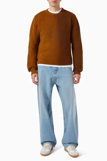 Fade-out Knit Sweater in Cotton