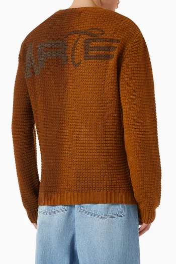 Fade-out Knit Sweater in Cotton