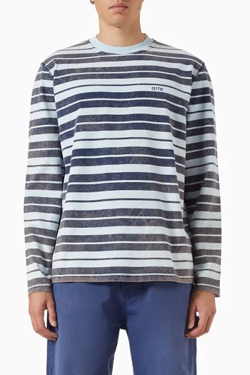 Sunfade Striped T-shirt in Cotton