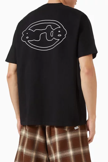 Emblem T-shirt in Cotton