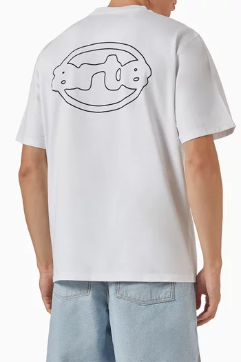 Emblem T-shirt in Cotton