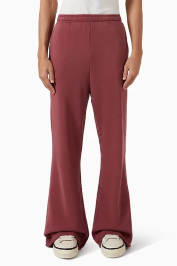 Big Stitch Open-leg Sweatpants in Cotton