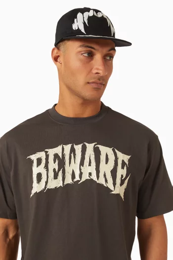 Beware My Bite Cap in Cotton-twill