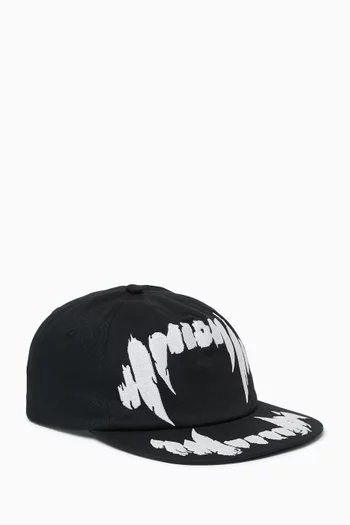Beware My Bite Cap in Cotton-twill