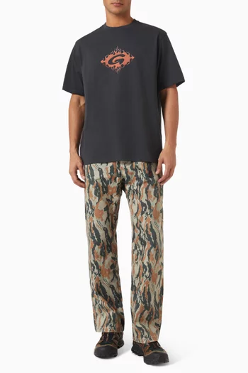 Flames T-shirt in Cotton