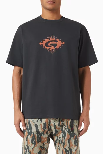 Flames T-shirt in Cotton