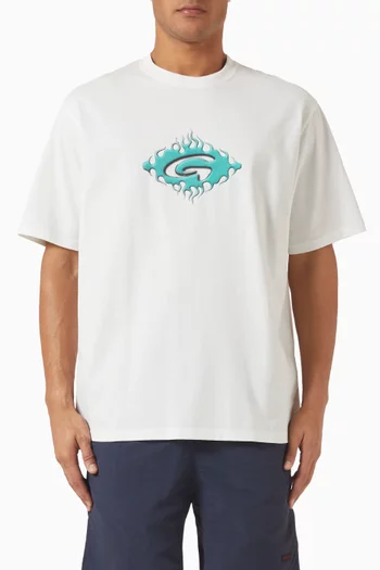 Flames T-shirt in Cotton
