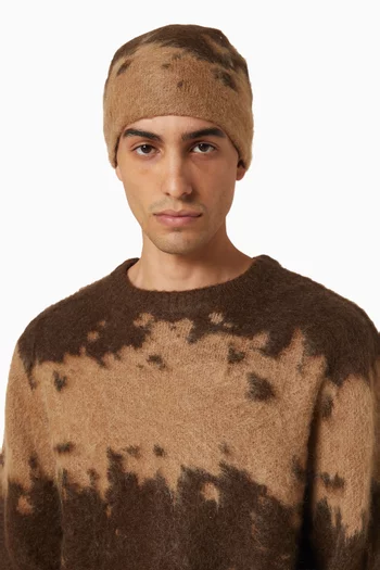 Splatter Beanie in Mohair-blend