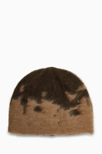 Splatter Beanie in Mohair-blend