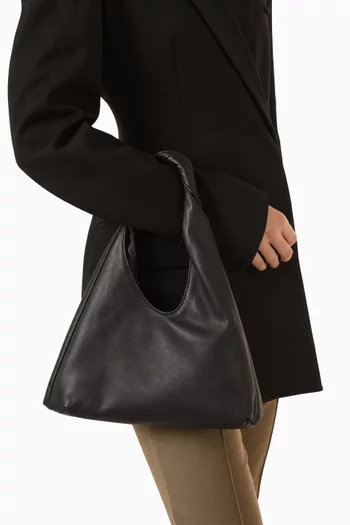 Siena Mini Hobo Shoulder Bag in Leather
