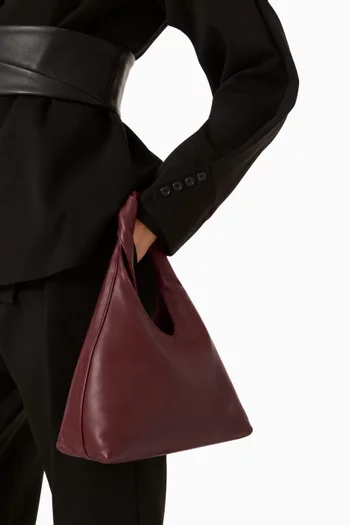 Siena Mini Hobo Shoulder Bag in Leather