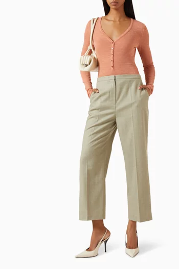 Amga Bodysuit in Wool & Silk