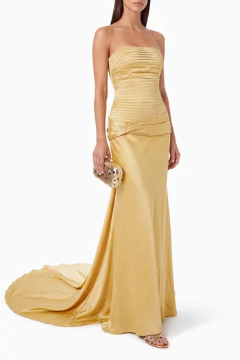 Pleated Maxi Dress