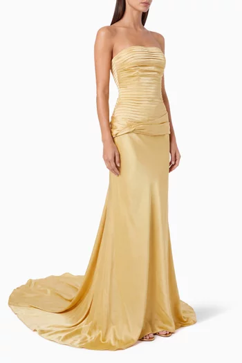 Pleated Maxi Dress
