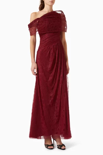 Drape Off-shoulder Dress