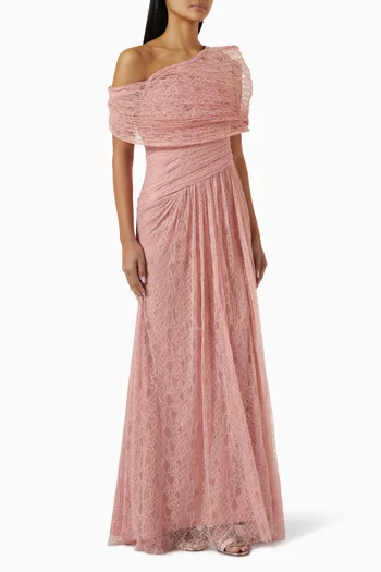Drape Off-shoulder Dress