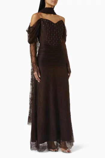 Embellished Scarf Dress