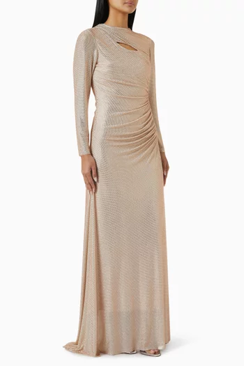Embellished Gathered Dress