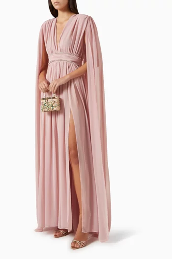 Cape Gown in Chiffon