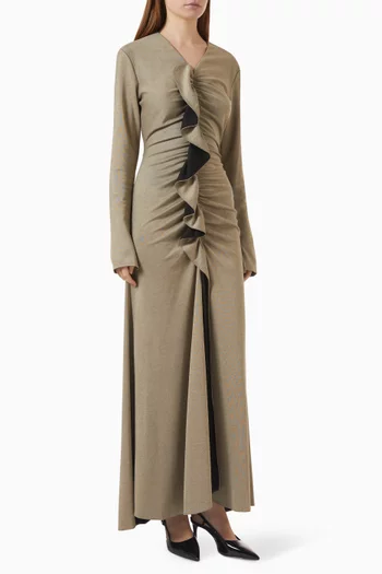 Ruffled Maxi Dress