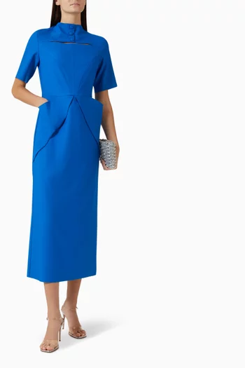 Cut-out Midi Dress