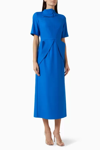 Cut-out Midi Dress