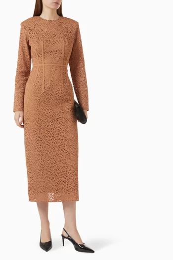 Sequin-embellished Midi Dress
