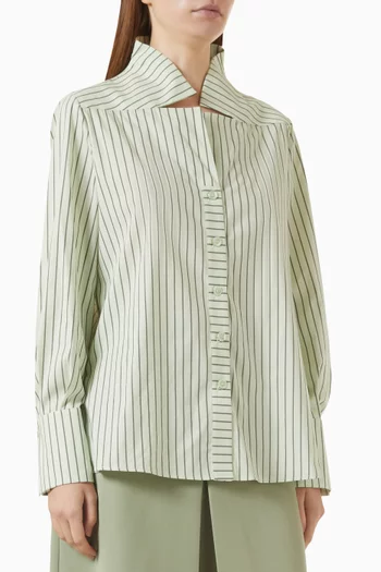 Striped Shirt in Cotton-blend