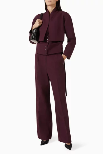Self-tie Belted Pants