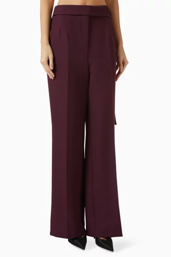 Self-tie Belted Pants