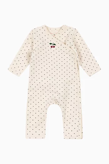 Basic Newborn Onesie in Cotton-fleece