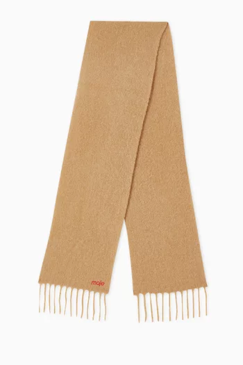 Oversized Scarf in Alpaca-blend