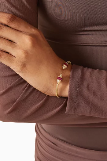 Al Merriyah Ruby & Diamond Bracelet in 18kt Gold