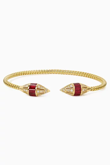 Al Merriyah Ruby & Diamond Bracelet in 18kt Gold