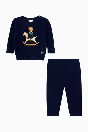 Graphic Sweater & Pants Set