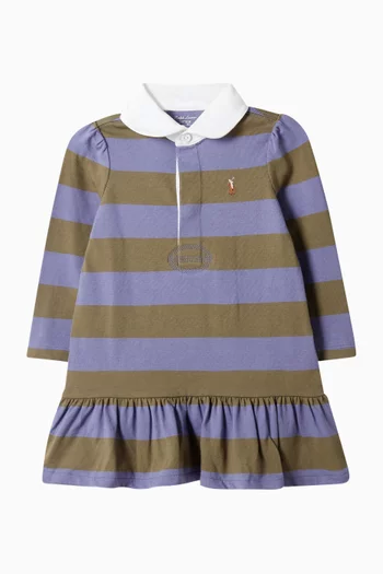 Striped Rugby Dress and Bloomers Set