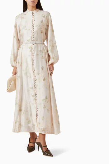Belted Dress in Lyocell Blend