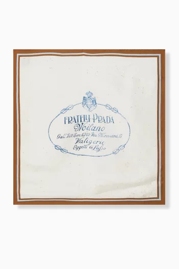 Printed Scarf in Silk-twill